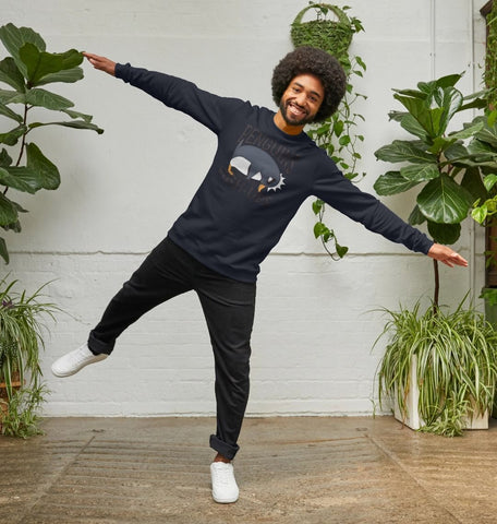Penguins Hate Push-Ups Men's Crew Neck Sweater