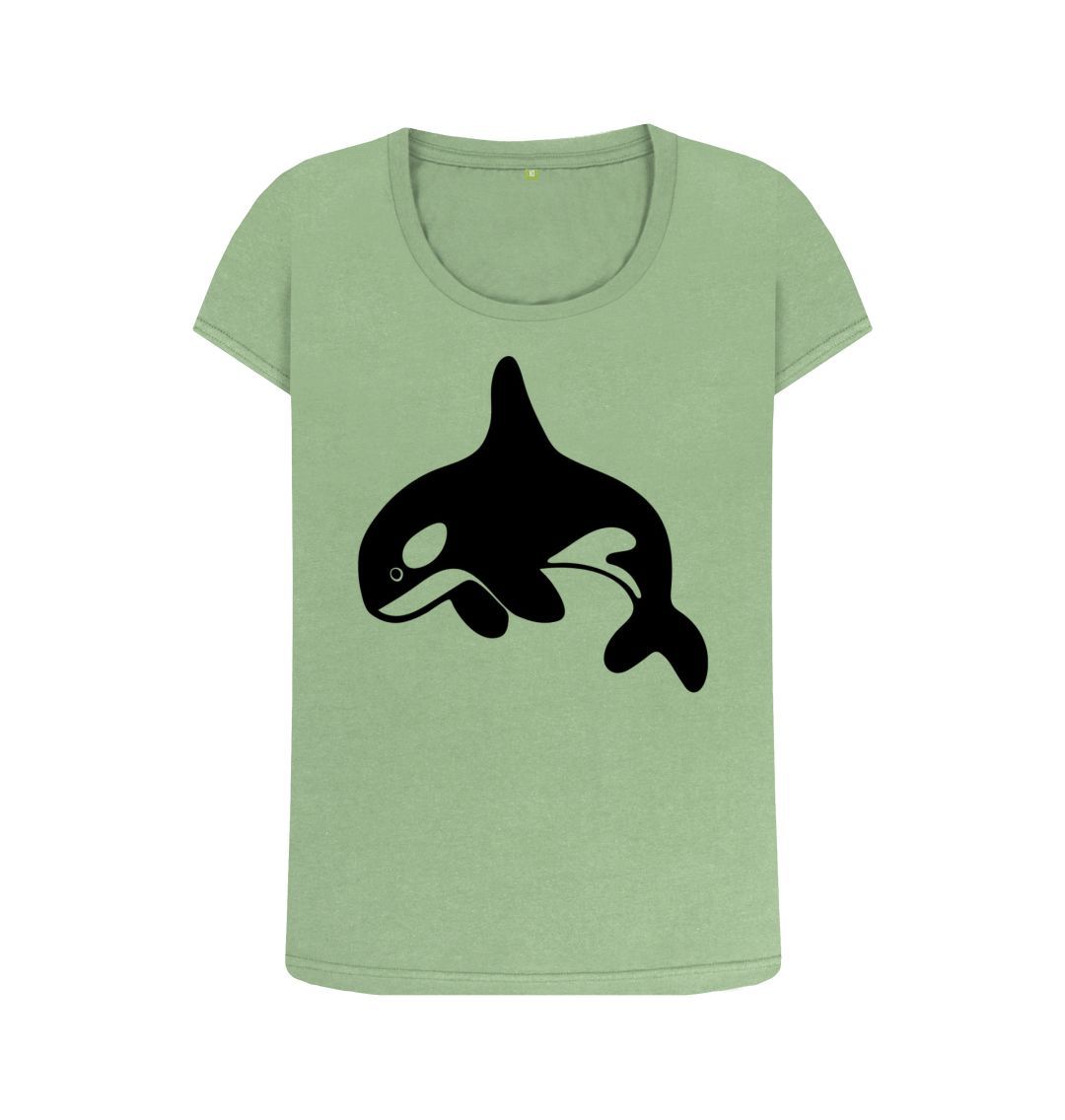 Sage Orca Women's Scoop Neck T-Shirt